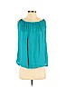 Halston Heritage 100% Silk Blue Sleeveless Silk Top Size XS - photo 1