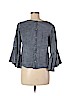 Hollister 100% Lyocell Gray Long Sleeve Blouse Size M - photo 2