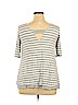 Puella Gray Short Sleeve Top Size XL - photo 2