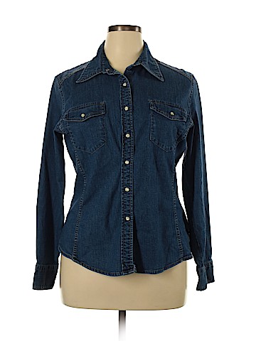 Faded Glory Long Sleeve Button-Down Shirt (view 1)