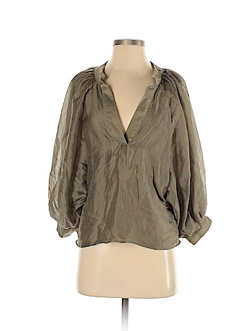 Valentino 3/4 Sleeve Silk Top (view 1)