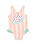 Cat & Jack Pink One Piece Swimsuit 9-12 MO / 12 MO - photo 1