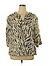 Sherry Taylor Green 3/4 Sleeve Blouse Size 1X - photo 1