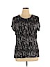Apt. 9 Black Short Sleeve T-Shirt Size XL - photo 1