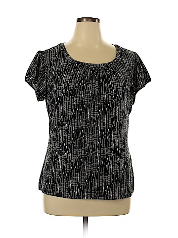 Worthington Short Sleeve Blouse (view 1)