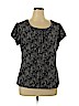 Worthington Black Short Sleeve Blouse Size 1X - photo 1
