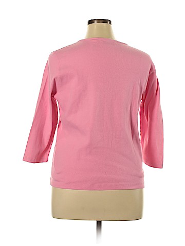 Lizwear by Liz Claiborne 3/4 Sleeve T-Shirt (view 2)