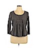 American Eagle Outfitters Gray 3/4 Sleeve Top Size XL - photo 1