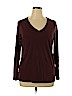 SONOMA life + style Burgundy Long Sleeve T-Shirt Size XL - photo 1