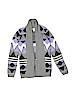 Cat & Jack Print Purple Cardigan Size 10 - 12 - photo 1