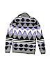 Cat & Jack Print Purple Cardigan Size 10 - 12 - photo 2