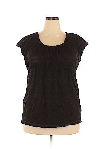 Lizwear by Liz Claiborne Short Sleeve Top (view 1)