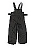 Cherokee 100% Polyester Solid Gray Snow Pants With Bib Size 3T - photo 2