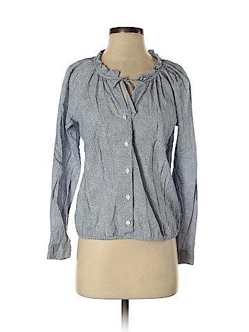 Ann Taylor LOFT Long Sleeve Button-Down Shirt (view 1)