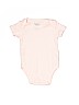 First Impressions 100% Cotton Pink Short Sleeve Onesie Size 0-3 mo - photo 1