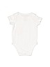 First Impressions 100% Cotton Floral White Short Sleeve Onesie Size 0-3 mo - photo 2