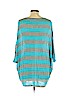 Laila Jayde Blue 3/4 Sleeve Top Size XL - photo 2