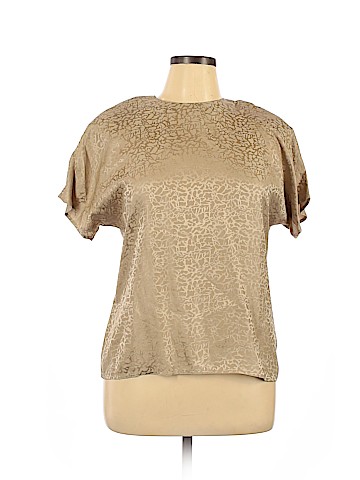 LINDA HUTTON Short Sleeve Silk Top (view 1)