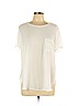 Lush 100% Polyester White Short Sleeve Blouse Size L - photo 1