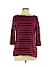 A New Day 100% Cotton Burgundy 3/4 Sleeve Top Size XL - photo 1