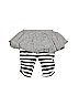 Little Wings by Paper Wings Stripes Gray Leggings 9-12 MO / 12 MO - photo 2
