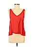Topshop 100% Rayon Orange Sleeveless Blouse Size 2 - photo 1