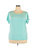 Jaclyn Smith Blue Short Sleeve Top Size XXL - photo 1