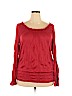Allison Brittney Red Long Sleeve Top Size 20 - photo 1