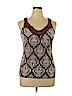 Go Girl! 100% Polyester Brown Sleeveless Blouse Size XL - photo 1