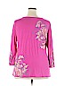 Investments II Pink 3/4 Sleeve Top Size 2X - photo 2