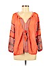 Joie 100% Cotton Orange Long Sleeve Blouse Size S - photo 1