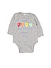 Rabbit Skins Graphic Gray Long Sleeve Onesie 3-6 MO / 6 MO - photo 1