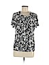 Karl Lagerfeld Black Short Sleeve Blouse Size M - photo 1