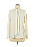 H&M 100% Polyester Ivory Long Sleeve Blouse Size 8 - photo 1