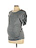 BeMaternity by Ingrid & Isabel Gray Active T-Shirt Size Lg - XL Maternity - photo 1