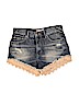 Free People 100% Cotton Blue Denim Shorts Size 25 waist - photo 1