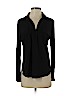 Skies Are Blue 100% Polyester Black Long Sleeve Blouse Size S (petite) - photo 1