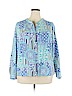 Kim Rogers 100% Polyester Blue Long Sleeve Blouse Size 2X - photo 1