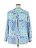 Kim Rogers 100% Polyester Blue Long Sleeve Blouse Size 2X - photo 2