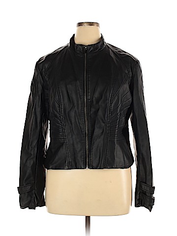 New York & Company Faux Leather Jacket (view 1)