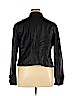 New York & Company 100% Polyurethane Black Faux Leather Jacket Size XXL - photo 2