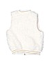 Xhilaration 100% Polyester Ivory Faux Fur Vest Size 10 - 12 - photo 2