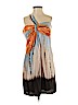 BCBGMAXAZRIA 100% Silk Orange Cocktail Dress Size 4 - photo 1
