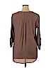 Lush 100% Polyester Tan 3/4 Sleeve Blouse Size XL - photo 2