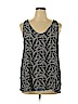 Ann Taylor LOFT 100% Polyester Black Sleeveless Blouse Size XL - photo 1