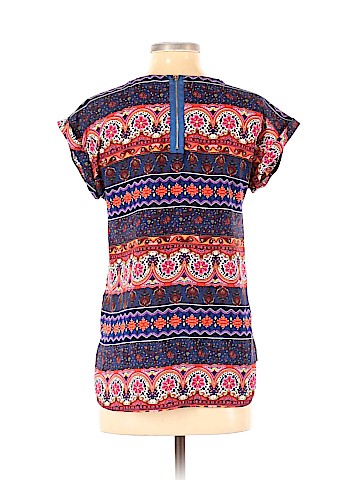 Pink Rose Short Sleeve Blouse (view 2)