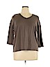 Unbranded 100% Cotton Tan 3/4 Sleeve T-Shirt Size 1X - photo 1