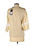 KARL Karl Lagerfeld 100% Linen Tan 3/4 Sleeve Blouse Size XS - photo 2