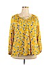 Style&Co 100% Nylon Yellow Long Sleeve Top Size 3X - photo 1