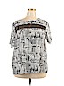 Forever 21 100% Polyester Black Short Sleeve Blouse Size 3X - photo 1